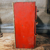 Vintage primitive cabinet with 6 drawers