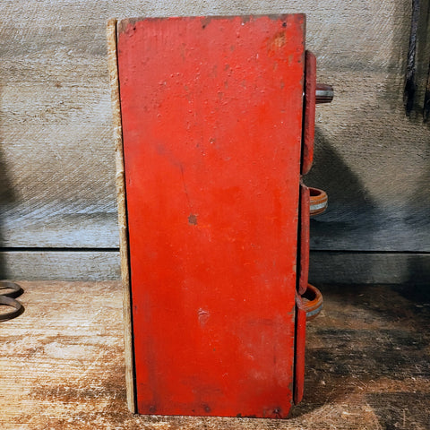 Vintage primitive cabinet with 6 drawers