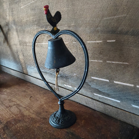 Vintage Cast Iron Rooster bell.