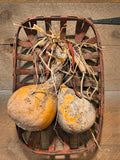 Primitive Tobacco Basket w/ Two Gourds.