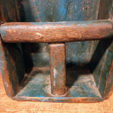 Antique Original Blue Painted Scoop