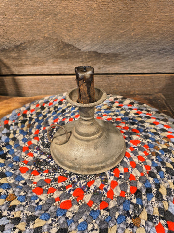 Antique Tin Candle Holder