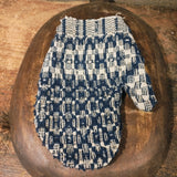 Antique primitive Mitten made with early fabric