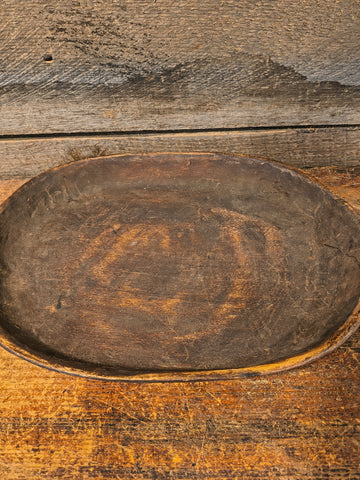 Primitive Vintage Wooden Trencher