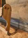 Antique Primitive Wooden Spoon & Mortar Holder