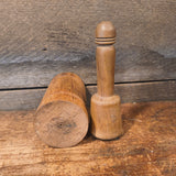 Primitive Wooden Mortars & Pestle