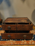 Antique 3 Drawer Wooden Chest