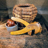 Antique Papago Native American Indian Coiled Pine Needle Basket