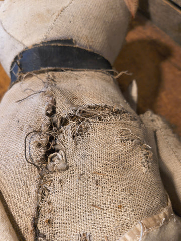 Antique Straw Filled Teddy Bear