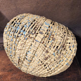 Antique Primitive Oak Split Half Buttocks Basket