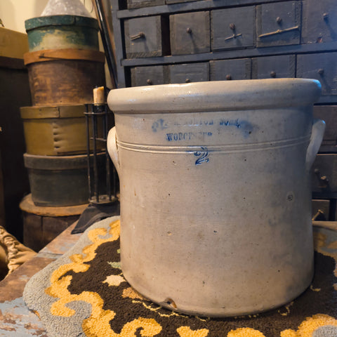 Antique Salt-Glazed Stoneware F.B. Norton & Co. in Worcester, Massachusetts
