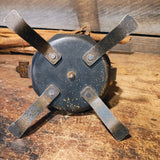 Antique Beeswax Coiled Candle Jack Wrought Iron