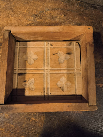 Antique Primitive Wooden Butter Mold