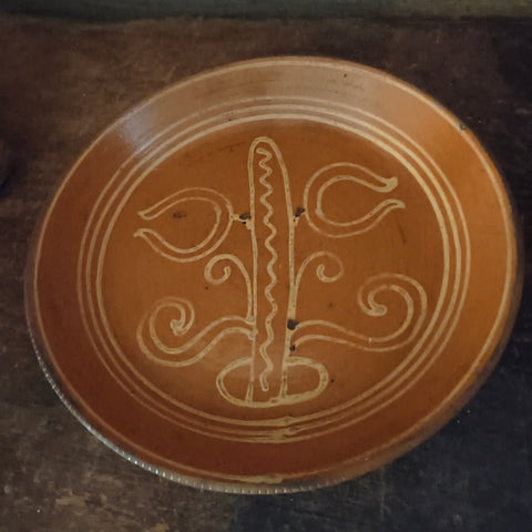 Antique redware 9"