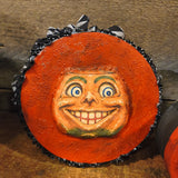 Primitive Wooden Jack-o-Lantern Fall Decor