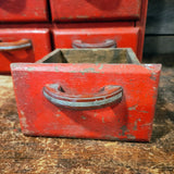 Vintage primitive cabinet with 6 drawers