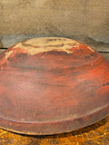 Antique Original Red Paint Wooden Bowl