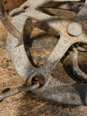 Antique wrought iron game hook