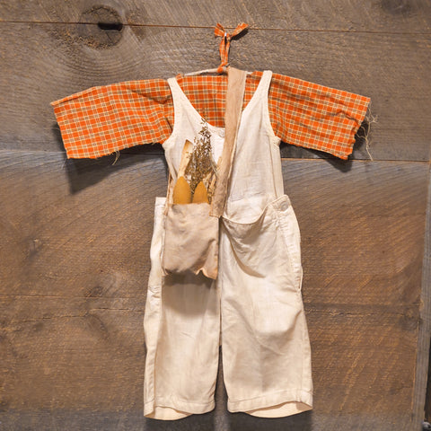 Old Primitive Linen Overalls
