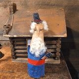 Primitive handmade Uncle Sam Doll
