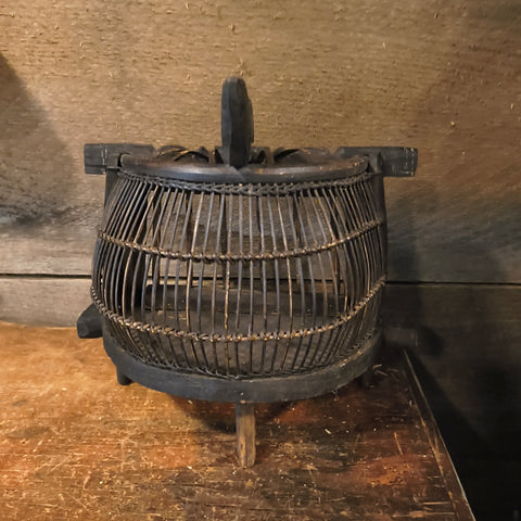 Antique Wooden Bird Cage