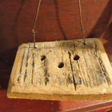Primitive Wooden Soap Holder w/ Soap