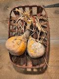 Primitive Tobacco Basket w/ Two Gourds.