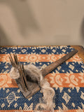 Antique Flax Comb w/ flax