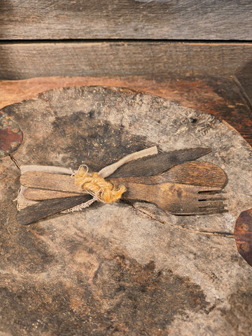 Primitive Wooden set of Utensils