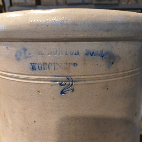 Antique Salt-Glazed Stoneware F.B. Norton & Co. in Worcester, Massachusetts