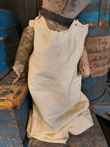 Antique Straw Filled Teddy Bear