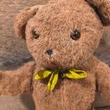 Primitive Straw-Stuffed Teddy Bear 11"