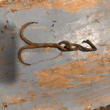 Antique Hand-Forged Wrought Iron Well Hook w/ candles