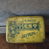 Antique J.G. Dills Best Cut Plug, Tin