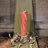 Primitive Wooden Candle Holder
