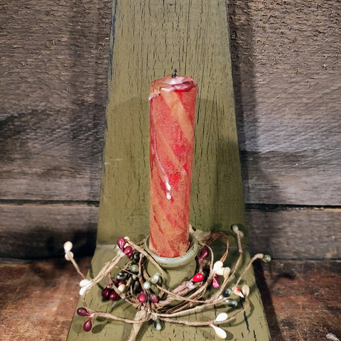 Primitive Wooden Candle Holder