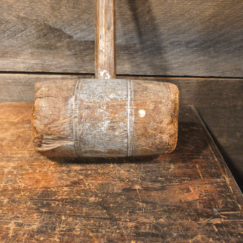 Antique Primitive Wooden Mallet