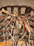 Primitive Tobacco Basket w/ Two Gourds.