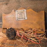 Primitive Wooden Pegboard w/ Sunflower