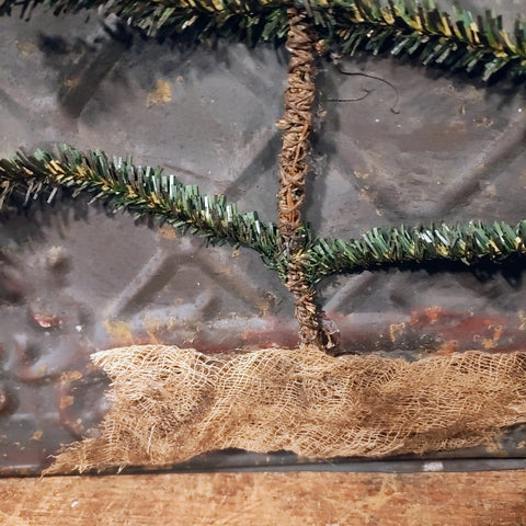 Antique Primitive Winter Decoration