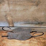 Antique 1700's Hand Wrought Iron Ice Skates.