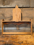 Antique Primitive Wooden Spoon & Mortar Holder