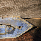 Antique Spoon Rack with Original Blue Paint