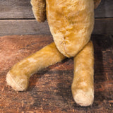 Antique Primitives Straw-Stuffed Mohair Teddy Bear