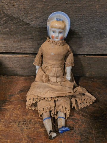 Antique 2 8-in Porcelain Dolls