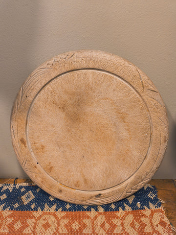 Antique Wooden Bread Plate
