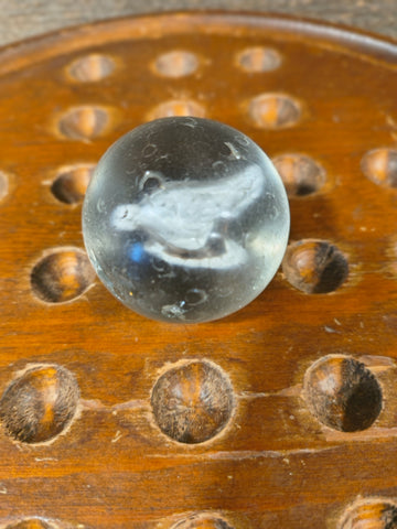 Antique Sulfide German Hen Marble