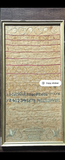 Antique Early Sampler 1802