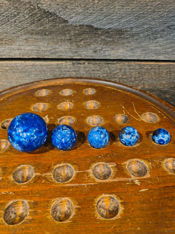Antique Blue Bennington Marbles (5)