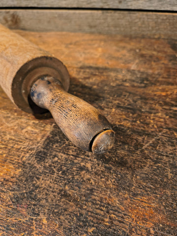 Antique Punched Greater with Wooden rolling pin